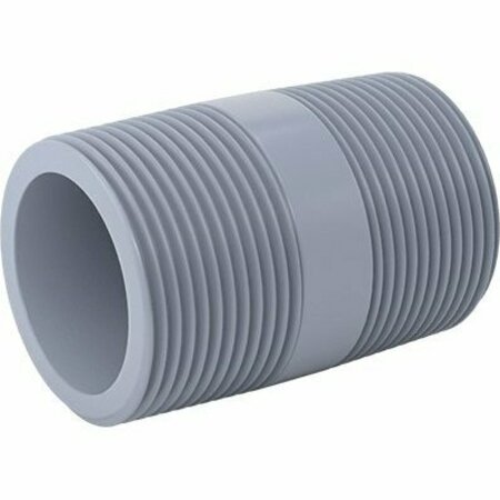 BSC PREFERRED CPVC Pipe for Hot Water Threaded on Both Ends 1-1/4 NPT 2-1/2 Long 6810K132